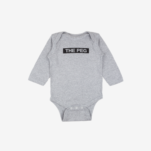 Infant Long Sleeve Onesie (Heather Grey)