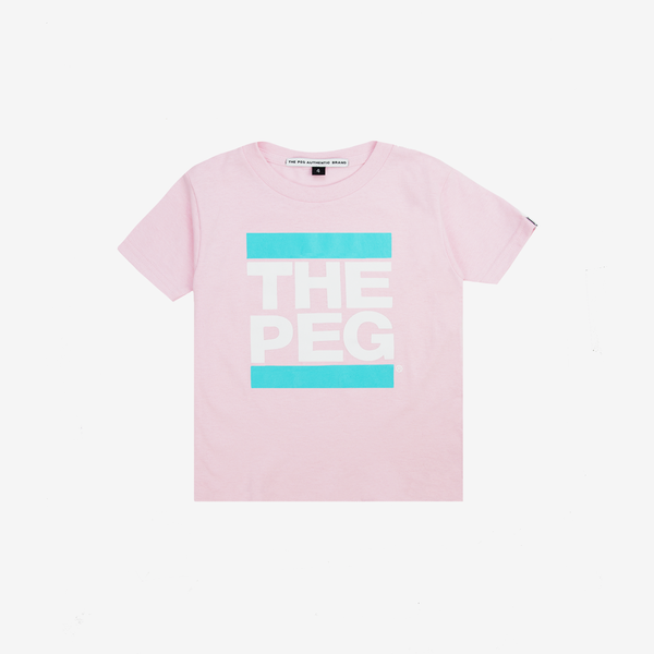 Kids Tee Shirt (Pink/Aqua)