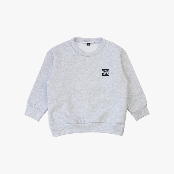 Kids 'The Kid' Heavy Weight 14oz Crew (Light Heather Grey)