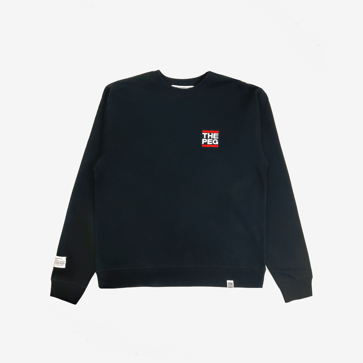 Mid Weight Premium Embroidered Crew (Original Black)