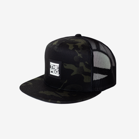 Pre Order: Premium Mesh Snapback (Black Multi Camo)