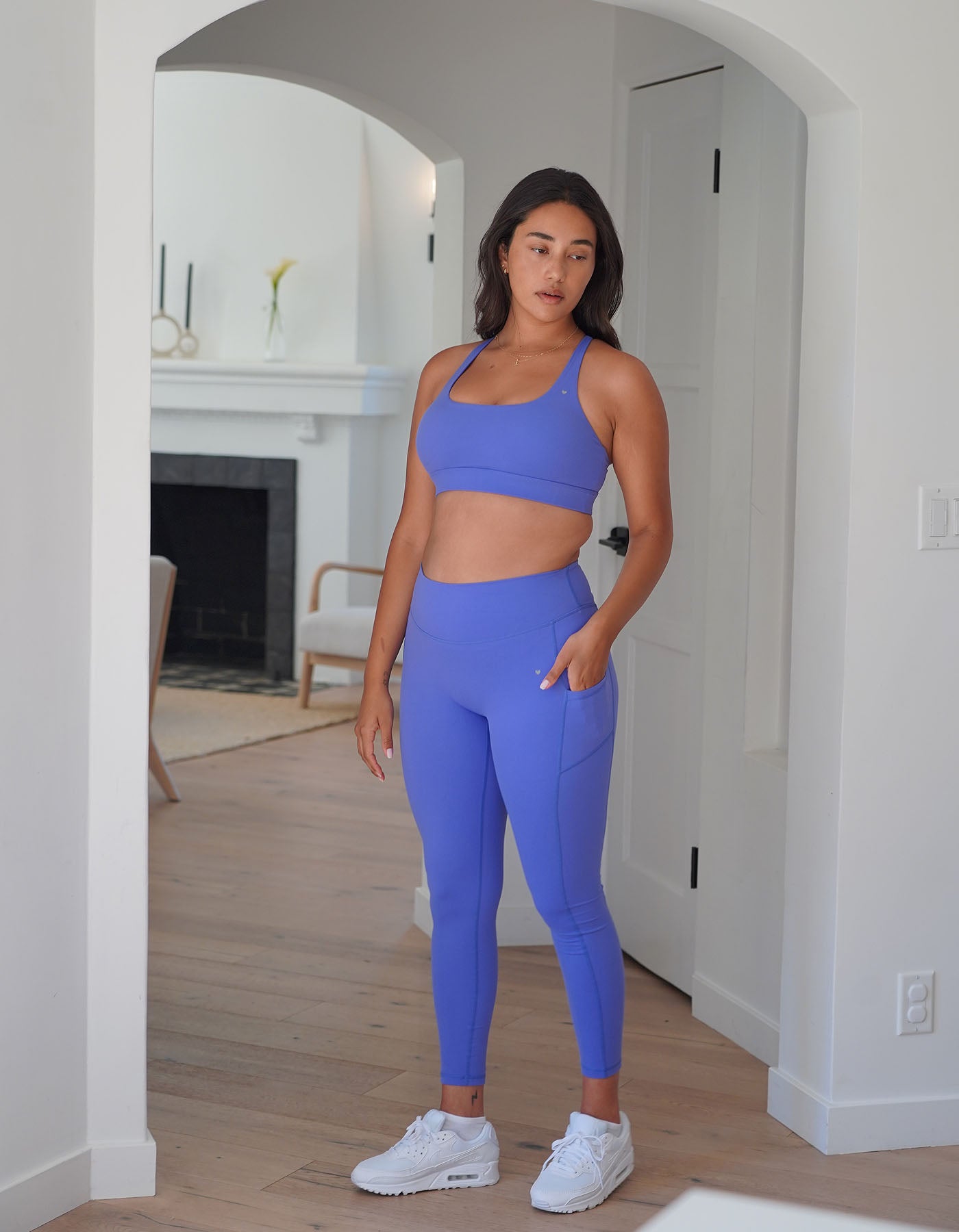 Eloise Sports Bra Hydrangea