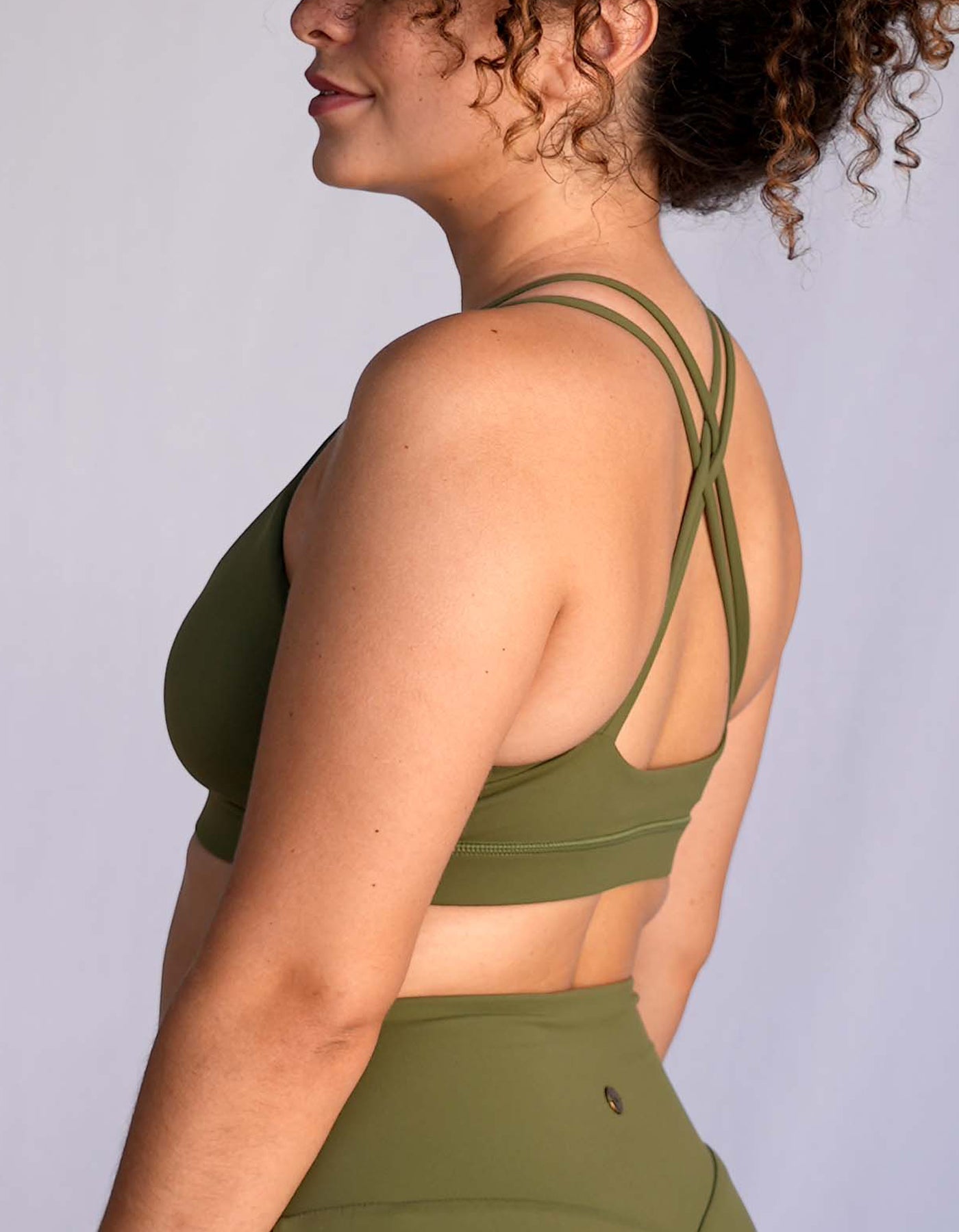 Crimson tavernorlando Johana Sports Bra Olive Green