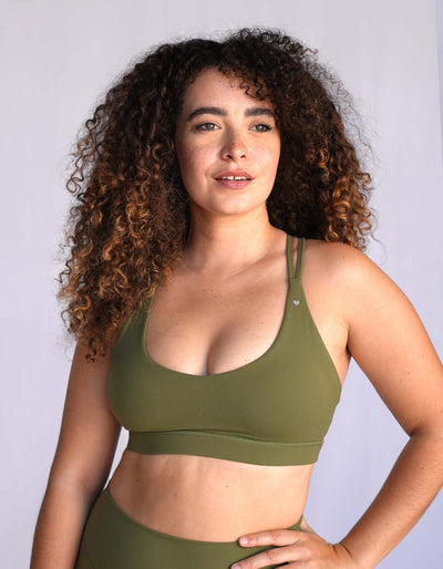 Crimson tavernorlando Johana Sports Bra Olive Green