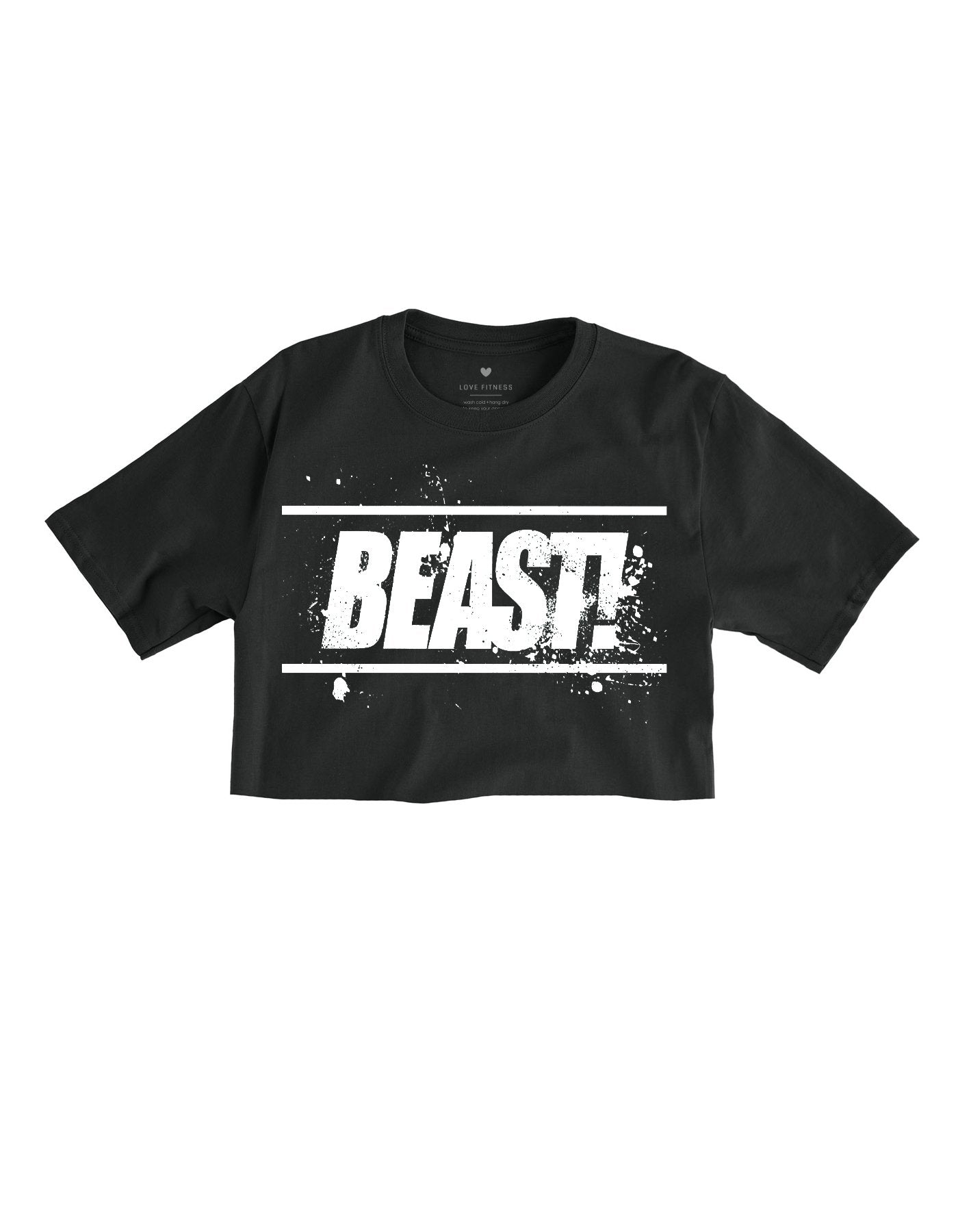 BEAST! Black Cropped Tee