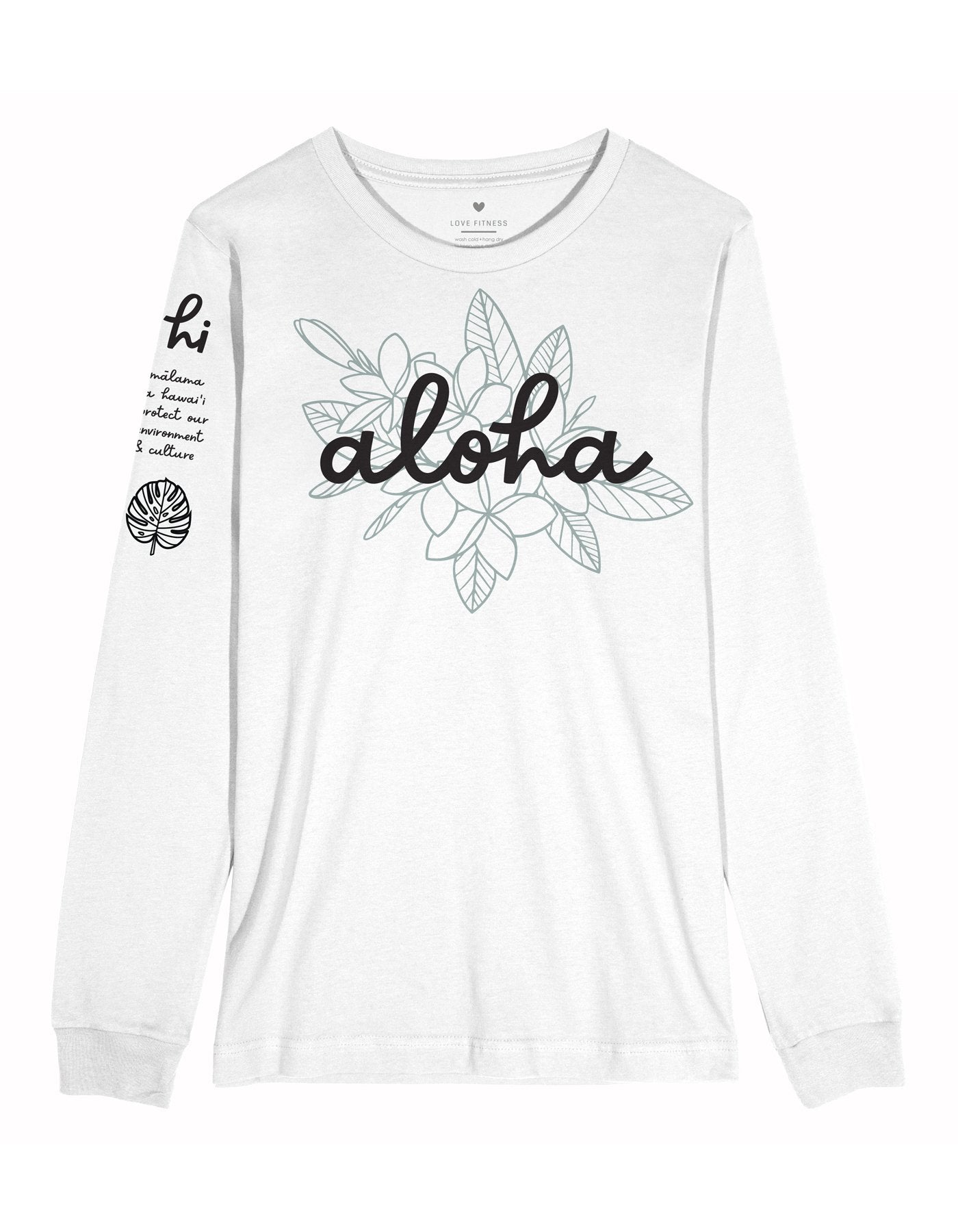 Aloha Malama Long Sleeve - White