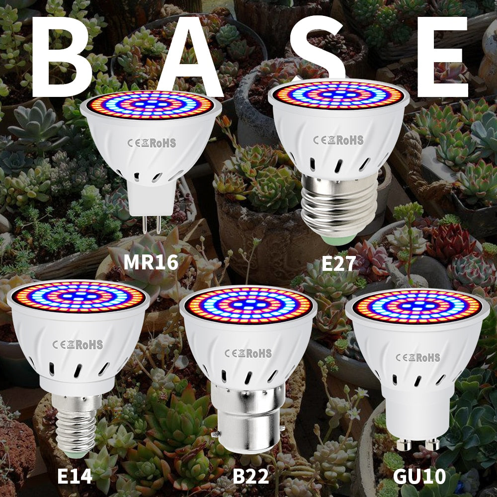 Growth Led Light Bulb Full Spectrum Light Hydroponic Plant Flower Seedling Lamp 