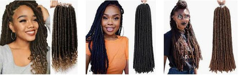 FAUX LOCS protective hairstyle for black girl 