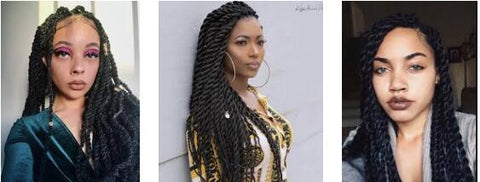Havana twist protective hairstyle for black girl 
