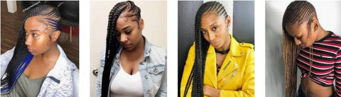 LEMONADE BRAIDS protective hairstyle for black girl 