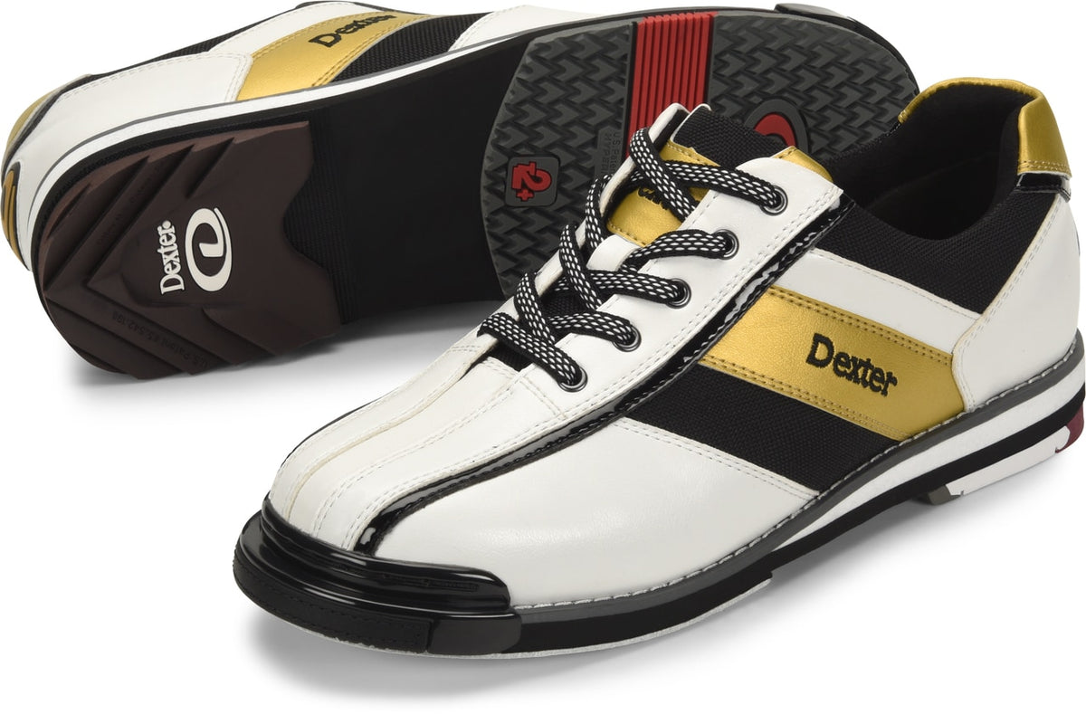Dexter SST 8 Pro White Black Gold Size 8-13 New with Box. Mens Bowling Shoes 