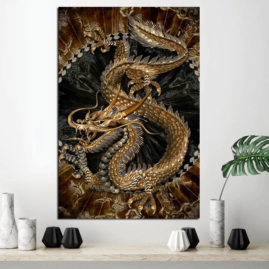 Gold Dragon Wall Art | The Dragon Shop