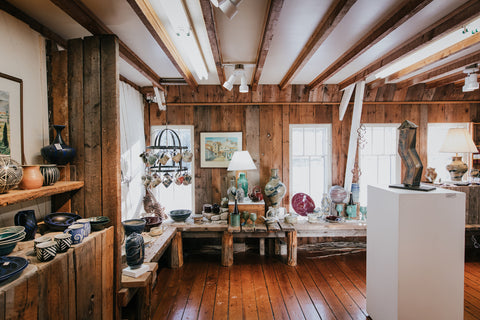 Inside Ellison Bay Pottery Studios
