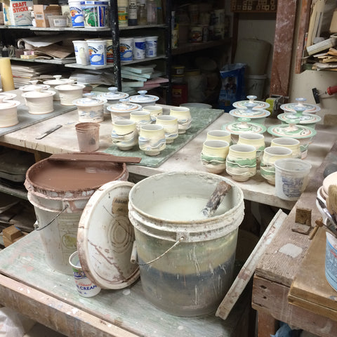 small pottery studio production