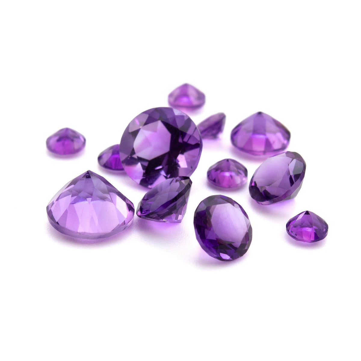 Details about   AAA Quality Natural Purple Amethyst Round Cabochon Loose Gemstones 11x11MM 