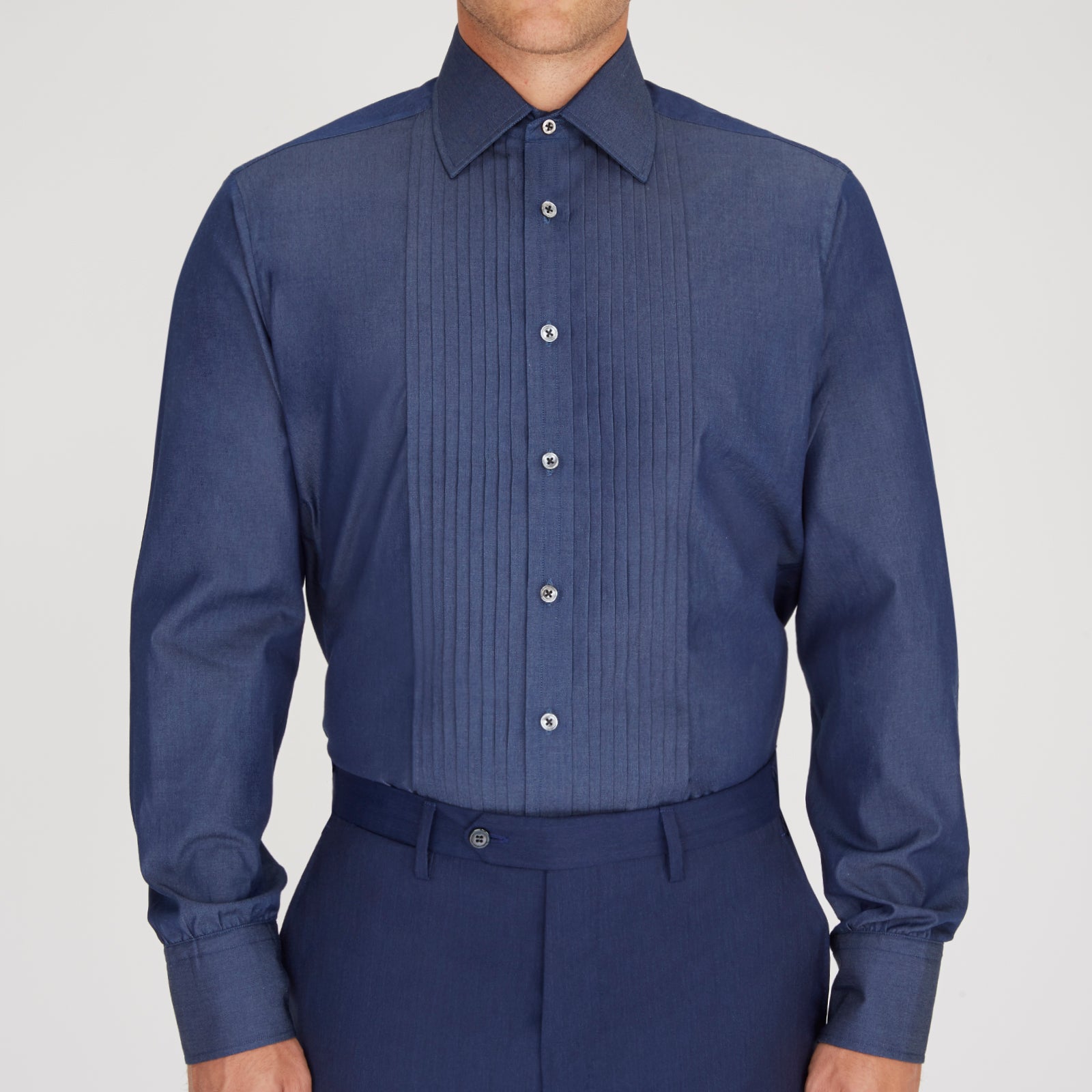 dark blue dress shirt