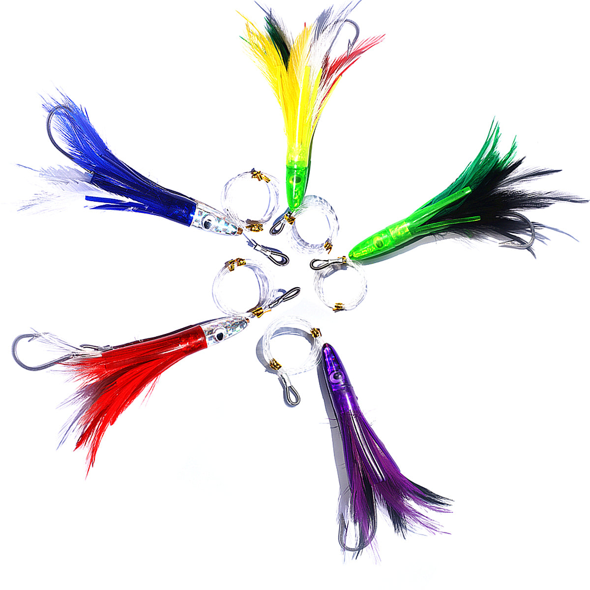 Trolling Feathers MagBay Premier 6 Tuna Feather Lures