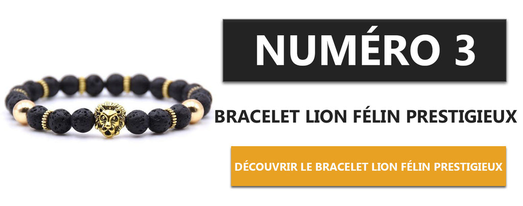 Bracelet Tete De Lion Or