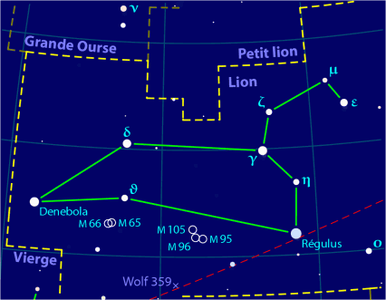 Constellation du Lion Map