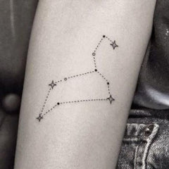 Tatouage Constellation Signe Zodiaque Lion