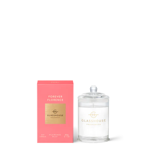 Glasshouse Fragrances Triple Scented Soy Candle Jar - Forever Florence