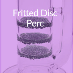 fritted disc perc bong water pipe