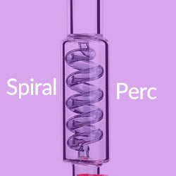 spiral perc bong water pipe