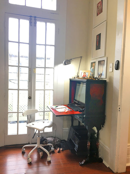 Sunny studio of New Orleans jewelry designer Katy Beh