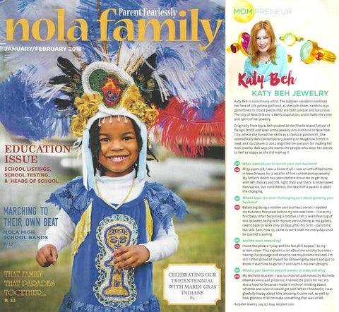 Katy Beh Jewelry NOLA Family Magazine