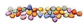 September birthstone multi colored sapphires