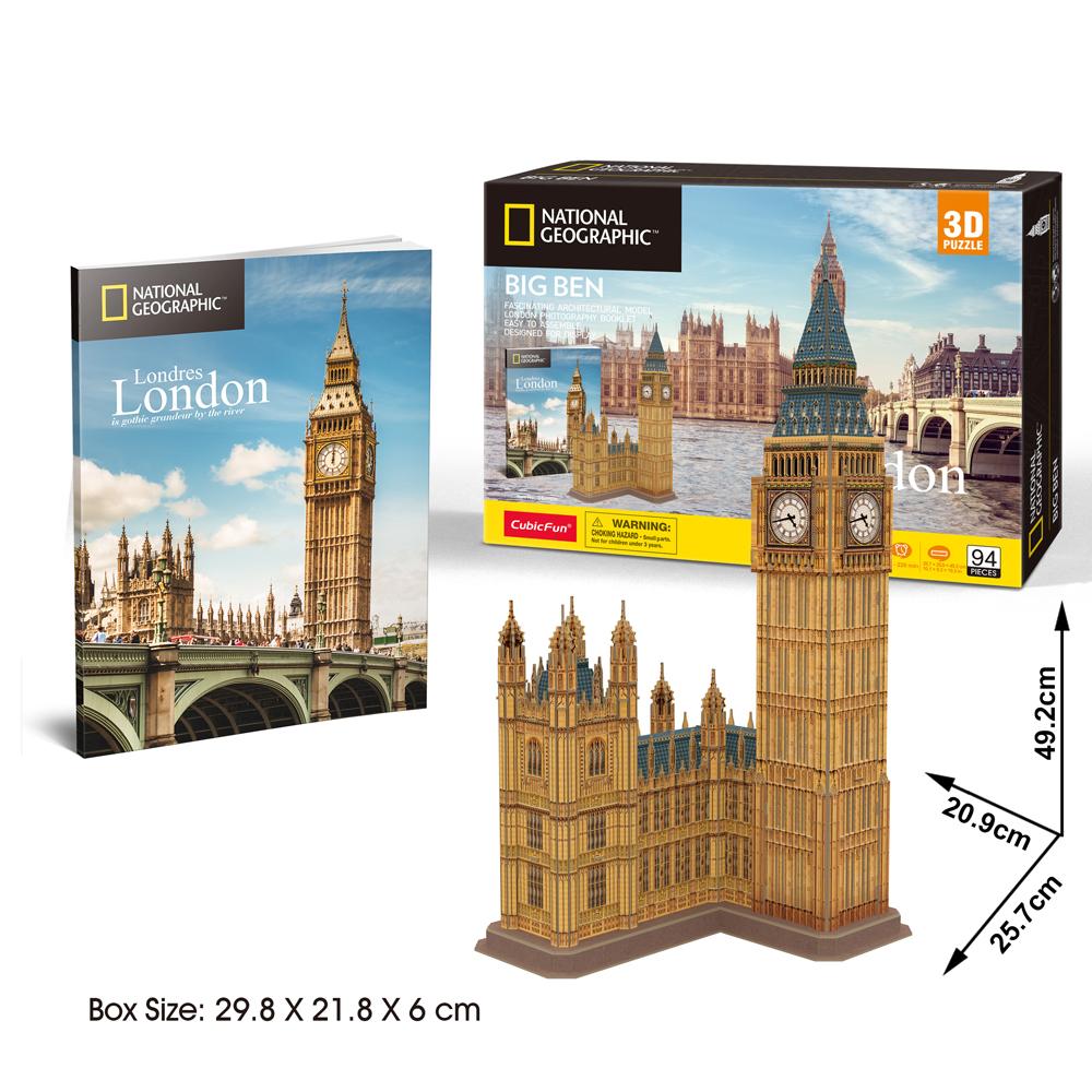 PREVENTA Natgeo Big Ben Clock Tower London 3D Cubicfun