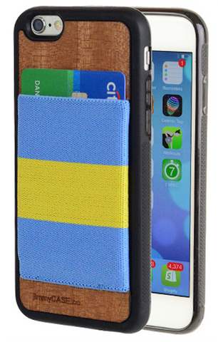 Blue and Gold iPhone wallet case