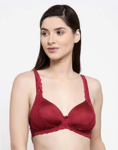 NON WIRED PADDED LACE BRA