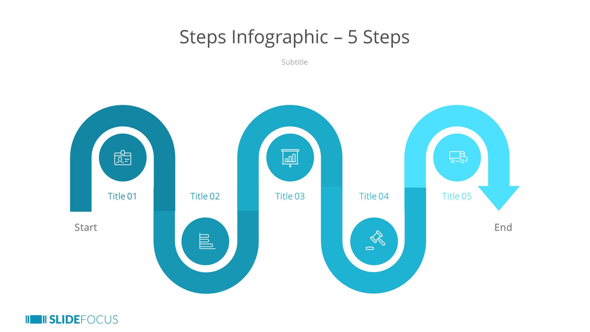 Steps Infographic 5 Steps Slidefocus Presentation Made Simple 8054