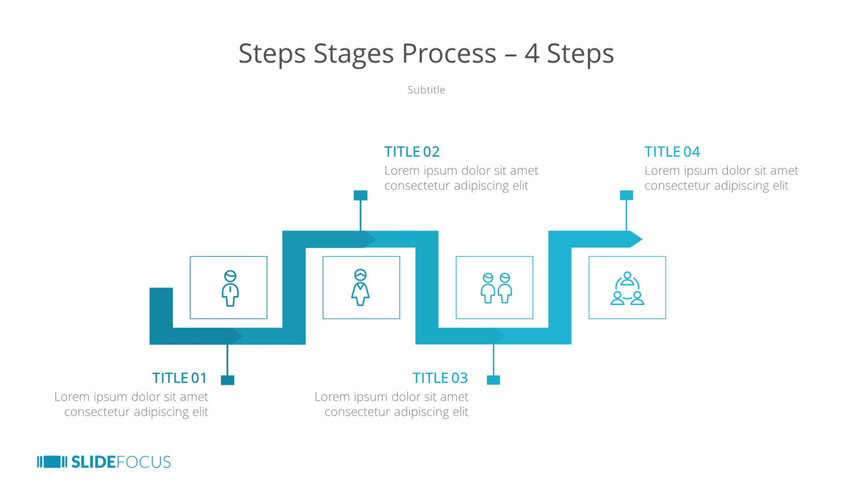 Steps Stages Process 4 Steps Slidefocus Presentation Made Simple 2249