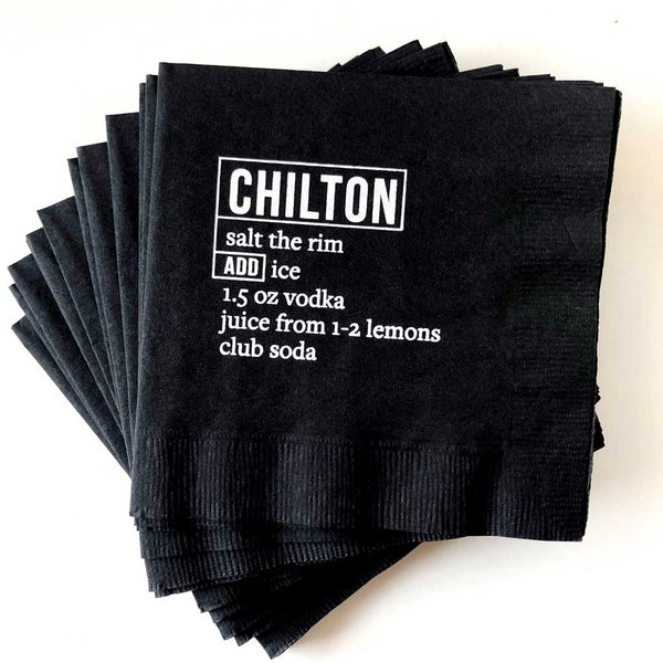 chilton beverage napkins on barquegifts.com