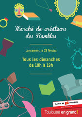Poster Marché aux Créateurs Toulouse