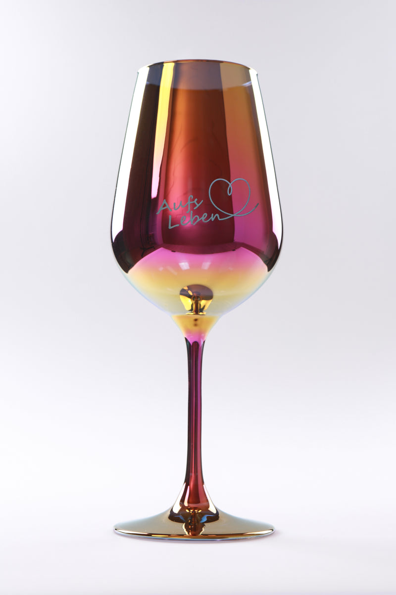 Weinglas Chic 440 Rosa Metallisiert I Farbige Gläser I Aufs Leben I Ilovewillingerglas 8380