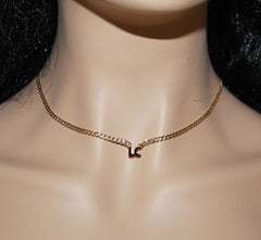 3d mini initial necklace
