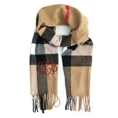 monogrammed scarf