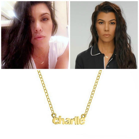 Kourtney Kardashian Mini Sister necklace