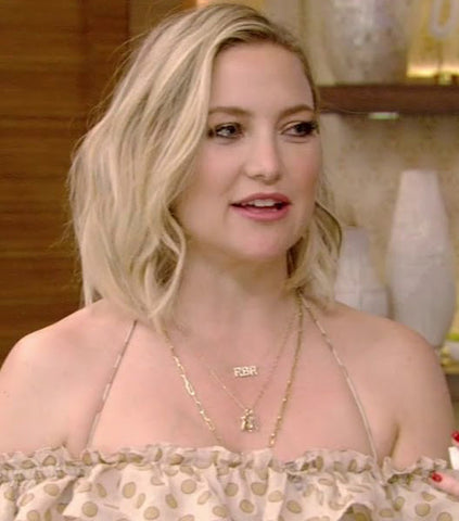 kate hudson initial necklace - kelly and ryan