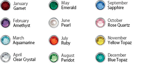 Swarovski Birthstone Colors