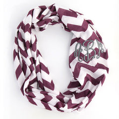 monogrammed infinity scarf