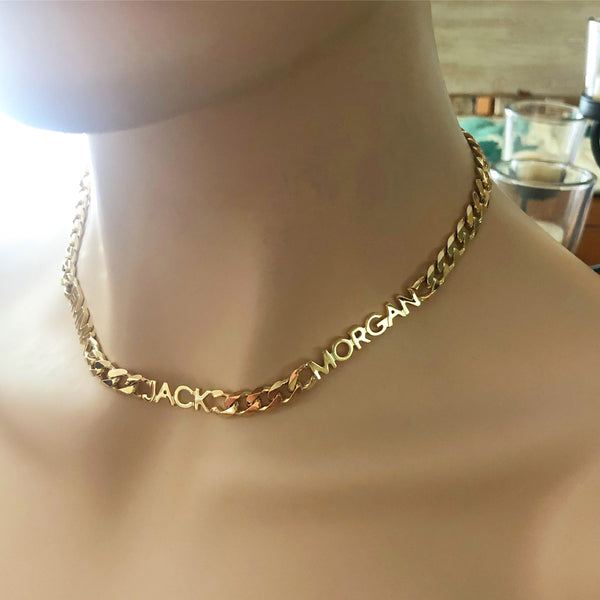 14k Gold Sterling Silver Wedding Jewelry Small Triple Monogram Necklace Initial Necklace Name Necklace Vermeil