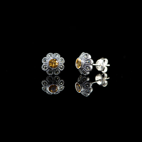  - Marcasite-Flower-Citrine-stud-earrings-HE372CT_grande