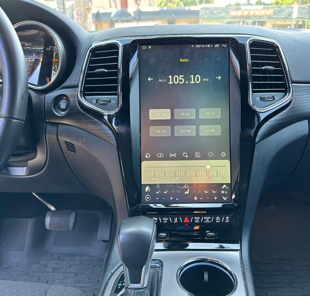 愛用 Android 10 Car Stereo Radio Tesla Style for Jeep Grand Cherokee  2014-2020 Radio Upgrade,10.4 '' IPS Touchscreen in Dash GPS Navigation  64G Support