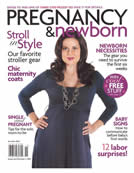 Urban Posh Avery Necklace on the cover of Pregnancy & Newborn Magazine