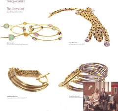 Urban Posh Gold Stacking Bangles in Tribeza Magazine