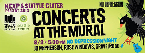 KEXP Concerts at the Mural No Depression Night GravelRoad Rose Windows
